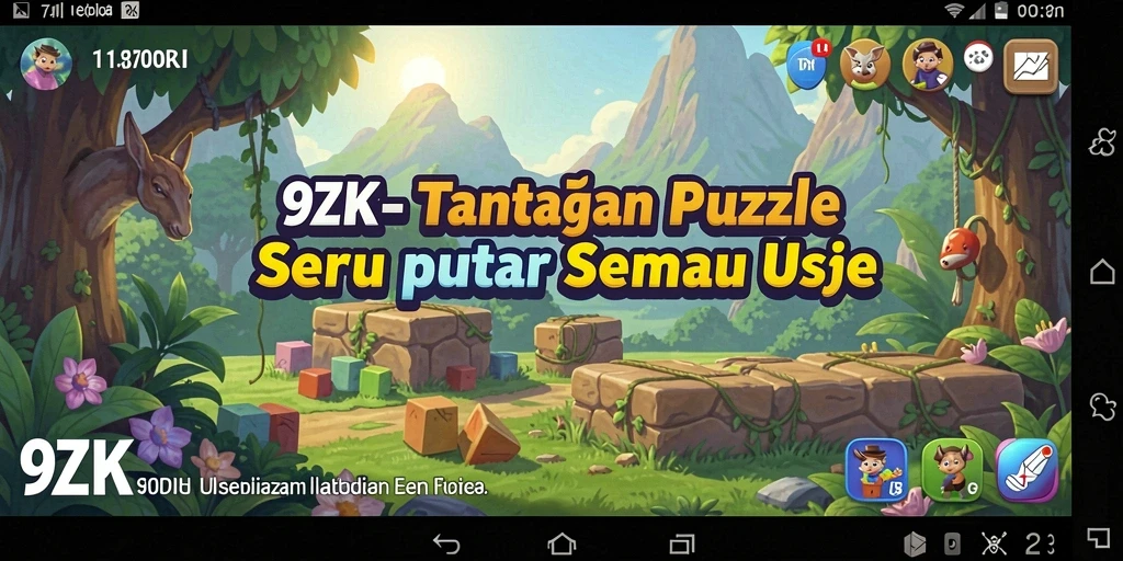 Tangkapan layar gameplay <strong>9ZK</strong> menunjukkan momen menyelesaikan teka-teki yang menantang.