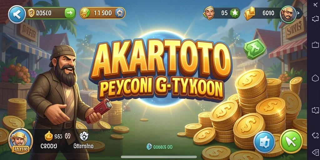 Tampilan gameplay AKARTOTO yang menantang dan menarik.