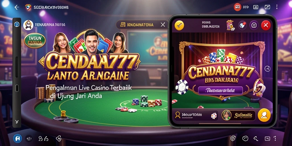 Screenshot gameplay CENDANA777 menunjukkan suasana kasino langsung yang menegangkan.