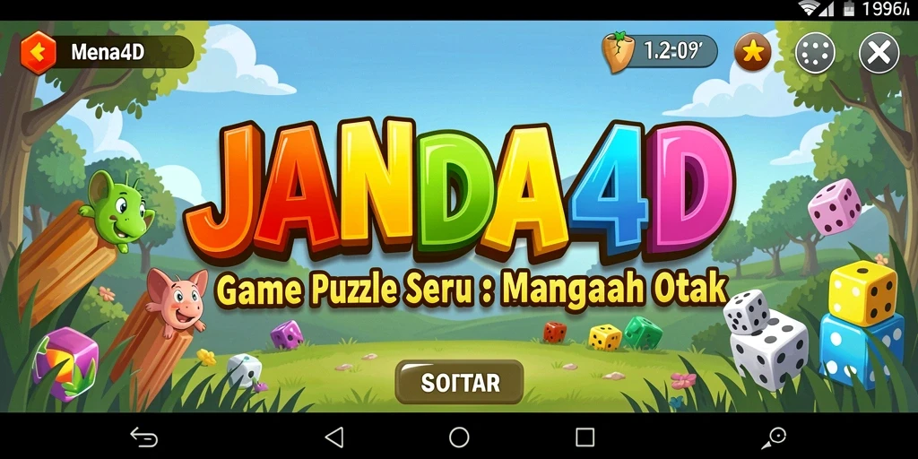 Tampilan gameplay puzzle yang menarik dan penuh warna di JANDA4D.