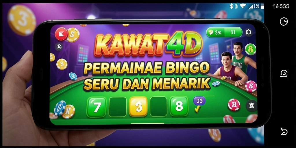 Screenshot permainan KAWAT4D yang menampilkan gameplay seru Bingo.