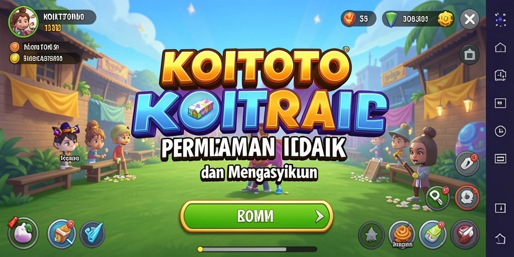 Tampilan gameplay KOITOTO yang santai dan mengasyikkan.