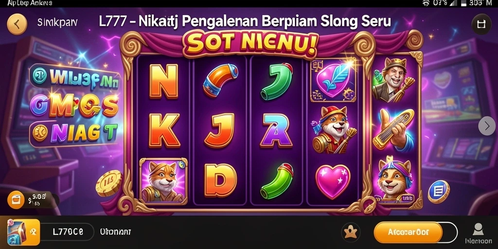 Screenshot utama L777 menampilkan gameplay Slot yang menarik.