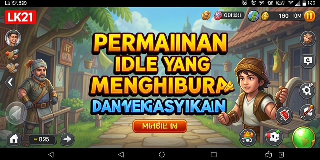 Tampilan gameplay LK21 yang seru dan mendebarkan saat bermain Idle.
