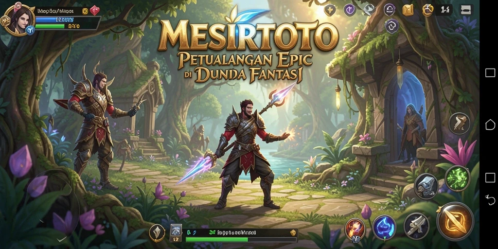 Tangkapan layar gameplay MESIRTOTO menampilkan petualangan seru dalam dunia RPG.