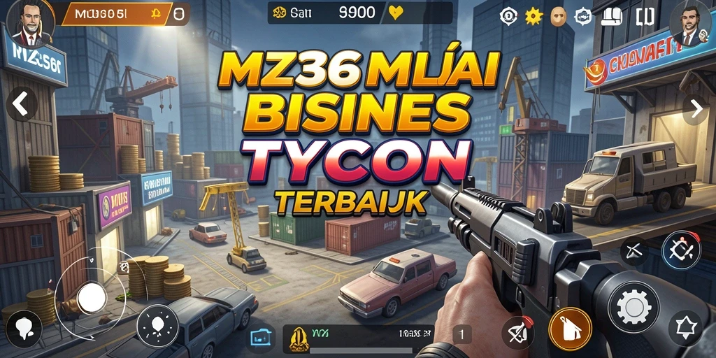 Tampilan gameplay MZ356 menampilkan simulasi bisnis yang seru.