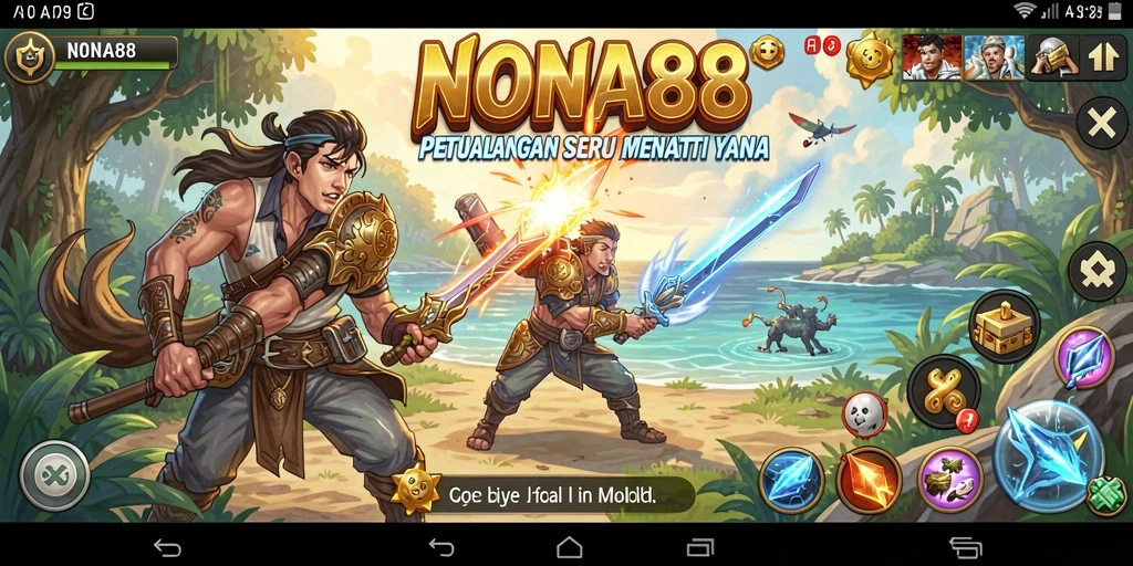 Tampilan menarik dari gameplay petualangan NONA88 yang menegangkan.