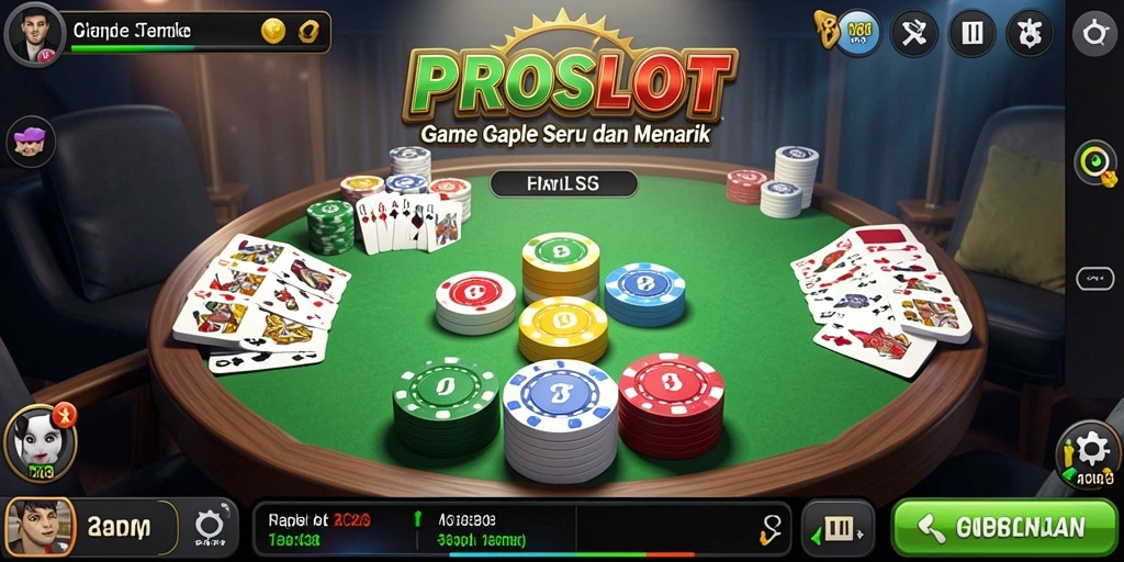 Screenshot gameplay Gaple yang menarik dan seru di PROSLOT.