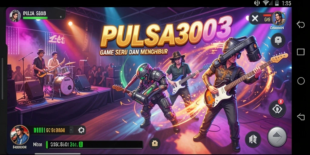 Tampilan gameplay PULSA303 dengan lagu-lagu seru dan tantangan menarik.