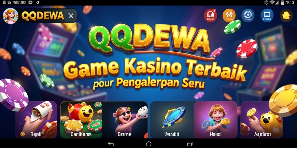 Tangkapan layar gameplay QQDEWA menunjukkan suasana kasino yang seru dan interaktif.