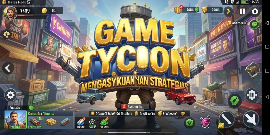 Screenshot V89 menampilkan gameplay Tycoon yang intuitif dan menarik.